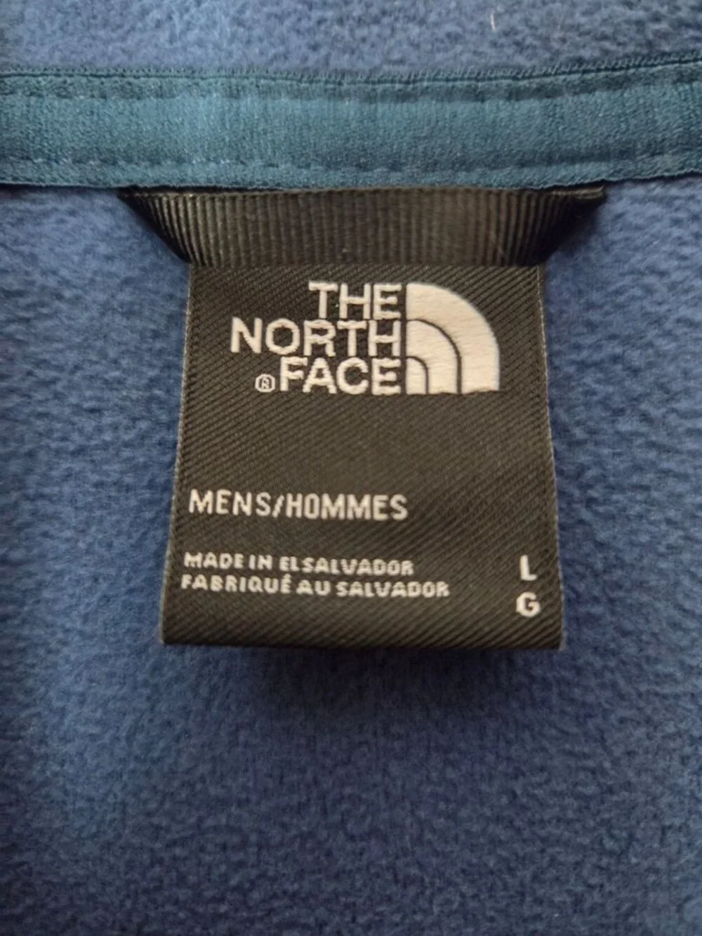 The North Face Mens Blue 1/4 Zip Fleece Pullover Normcore Dad Core Granola Outdo